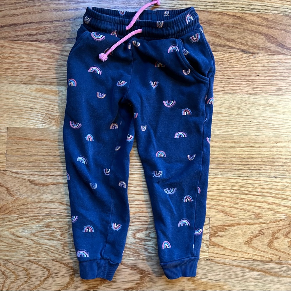 Next rainbow print sweatpants size 4